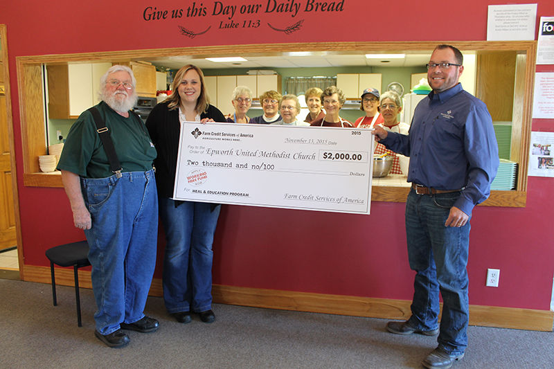 Epworth community meal gets donation